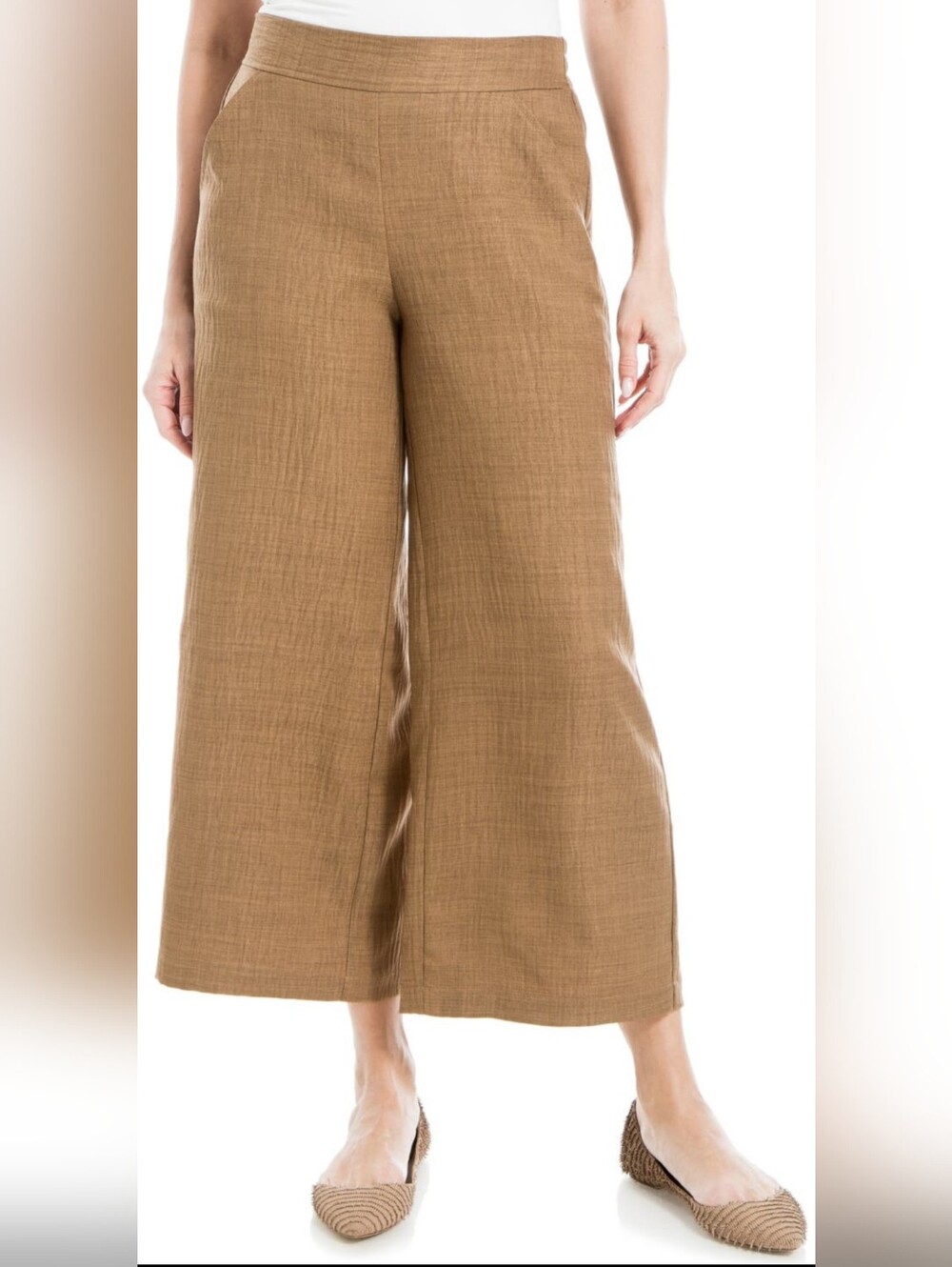 Max Studio Wide-Leg Crop Pants